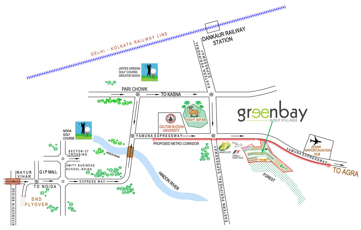 Orris Greenbay Golf Homes Location Map Image