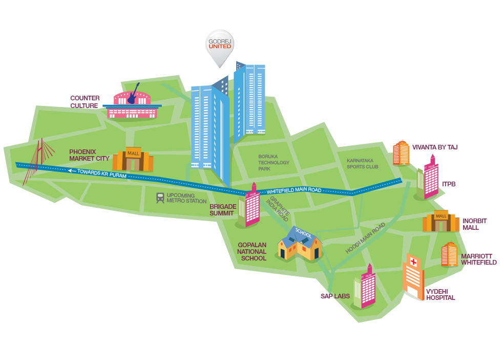 Godrej United Location Map Image