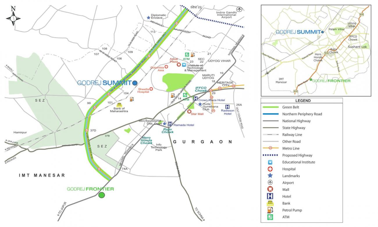 Godrej Summit Convenience Stores Location Map Image