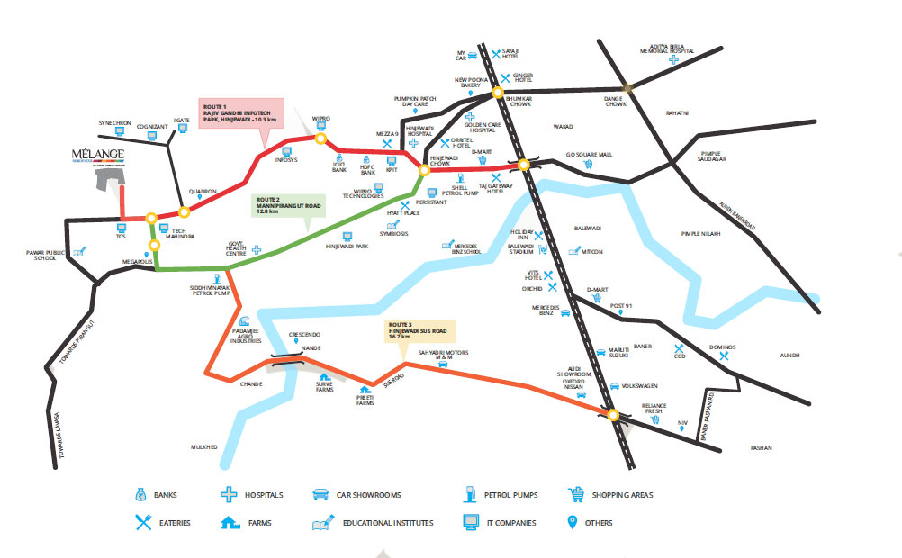 Rama Melange Residences Location Map Image