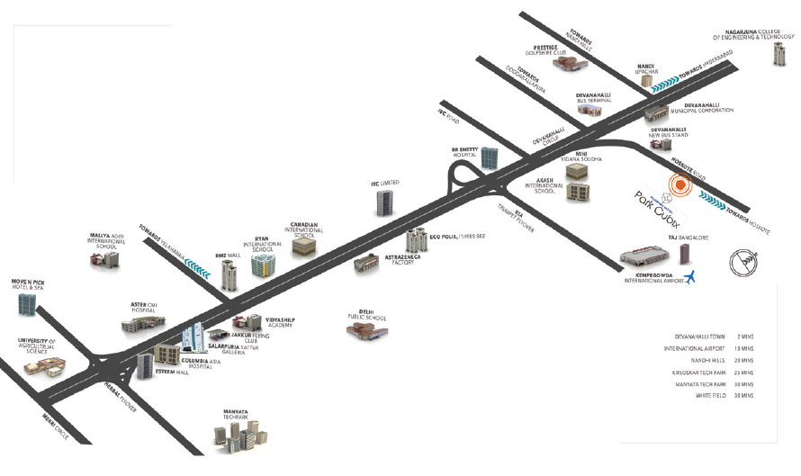 Salarpuria Sattva Park Cubix Location Map Image