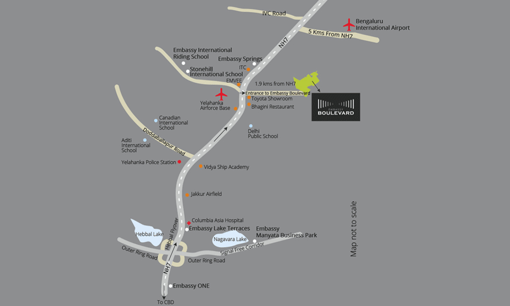 Embassy Boulevard Location Map Image