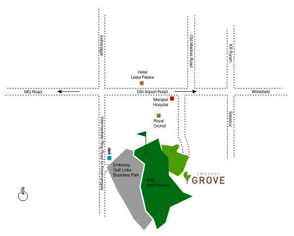 Embassy Grove Location Map Image