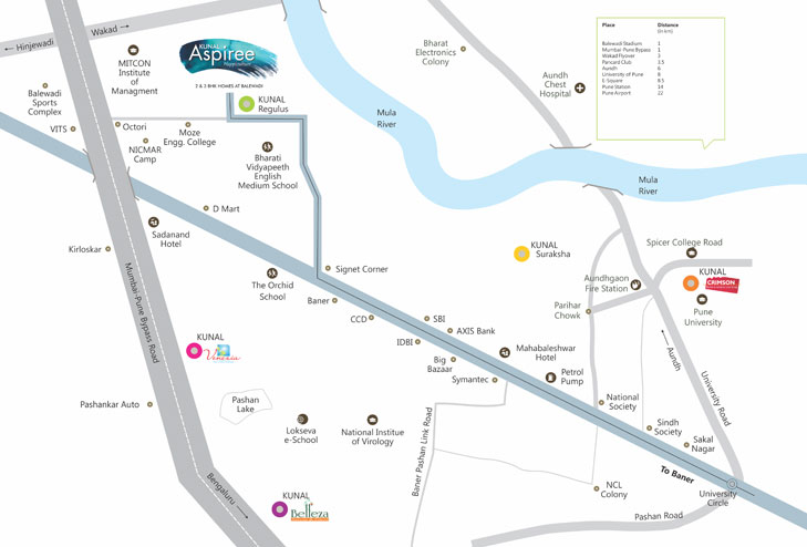 Kunal Prosperee Location Map Image