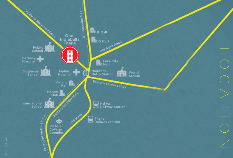 One Indiabulls Location Map Image