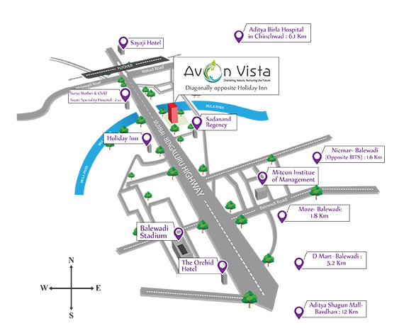 Naiknavare Avon vista Location Map Image