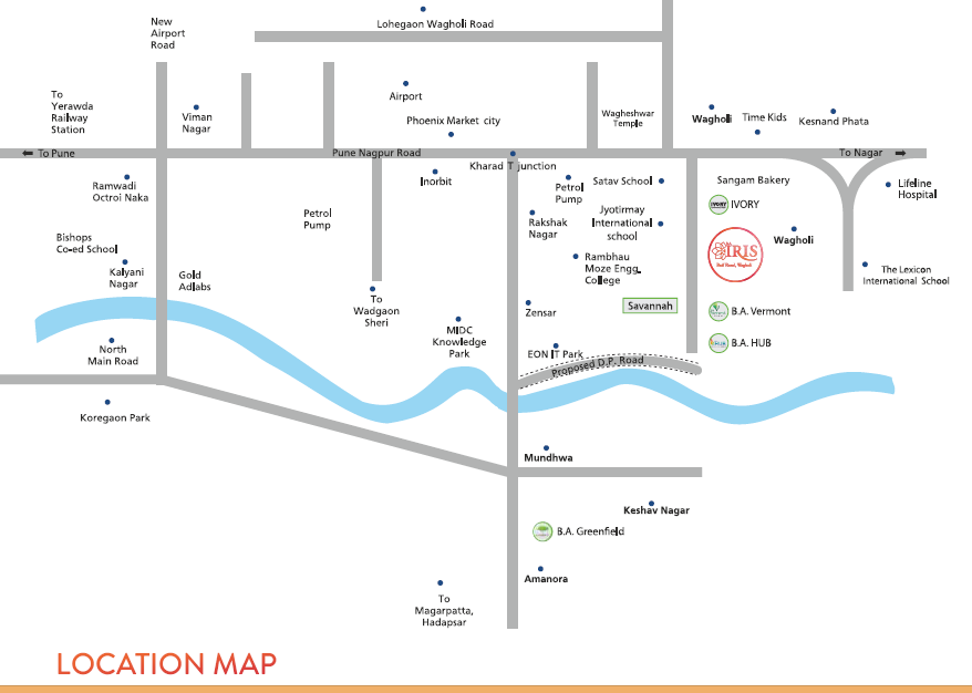 BA IRIS Location Map Image