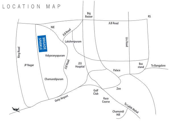 Brigade Sparkle Location Map Image