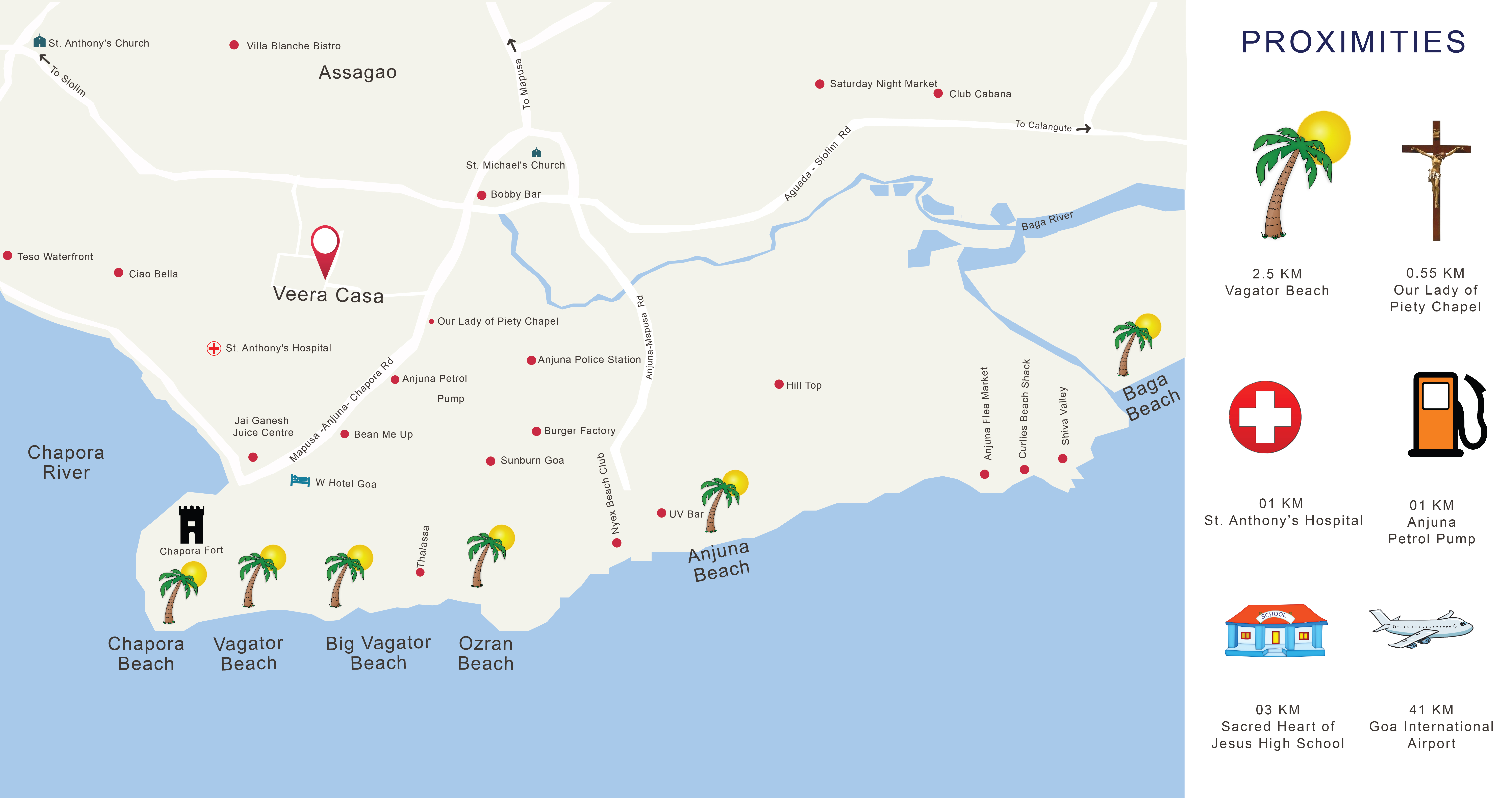 Veera Casa Location Map Image