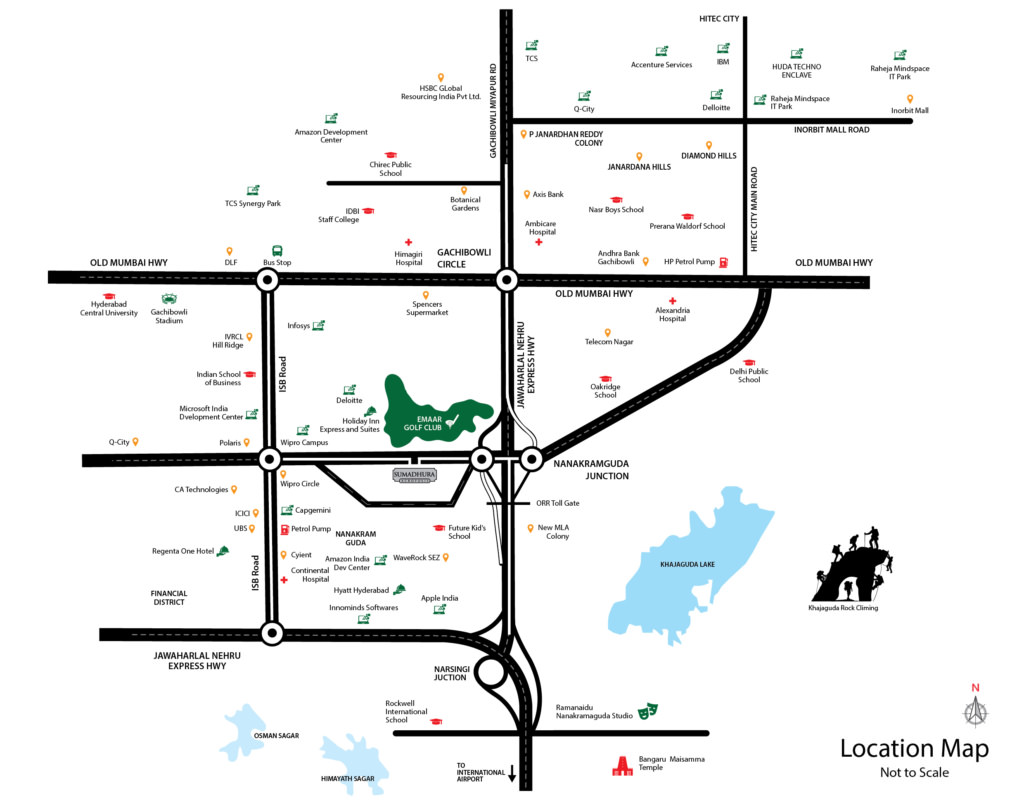 Sumadhura Acropolis Location Map Image