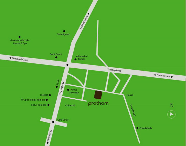 Adani Pratham Location Map Image