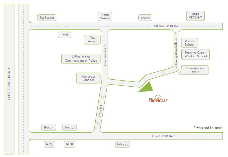 Mana Tropicale Location Map Image