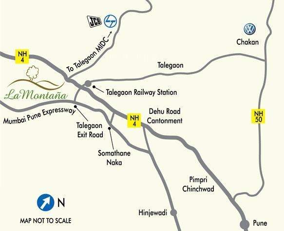 Tata Value Homes La Montana Location Map Image