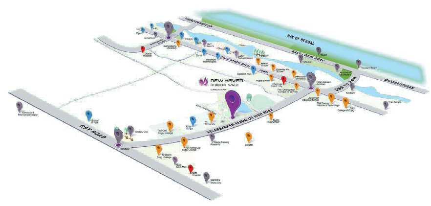 Tata New Haven Ribbon Location Map Image