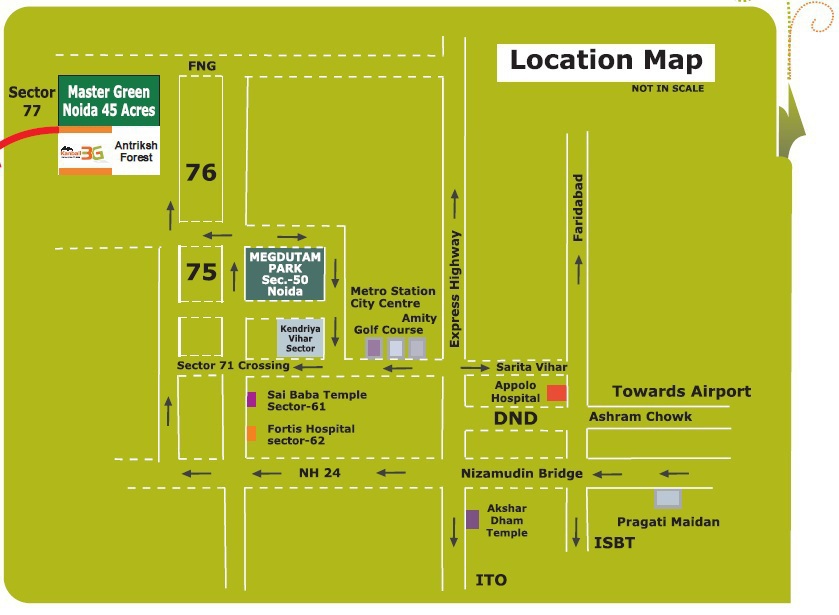 Antriksh Kanball 3G Location Map Image