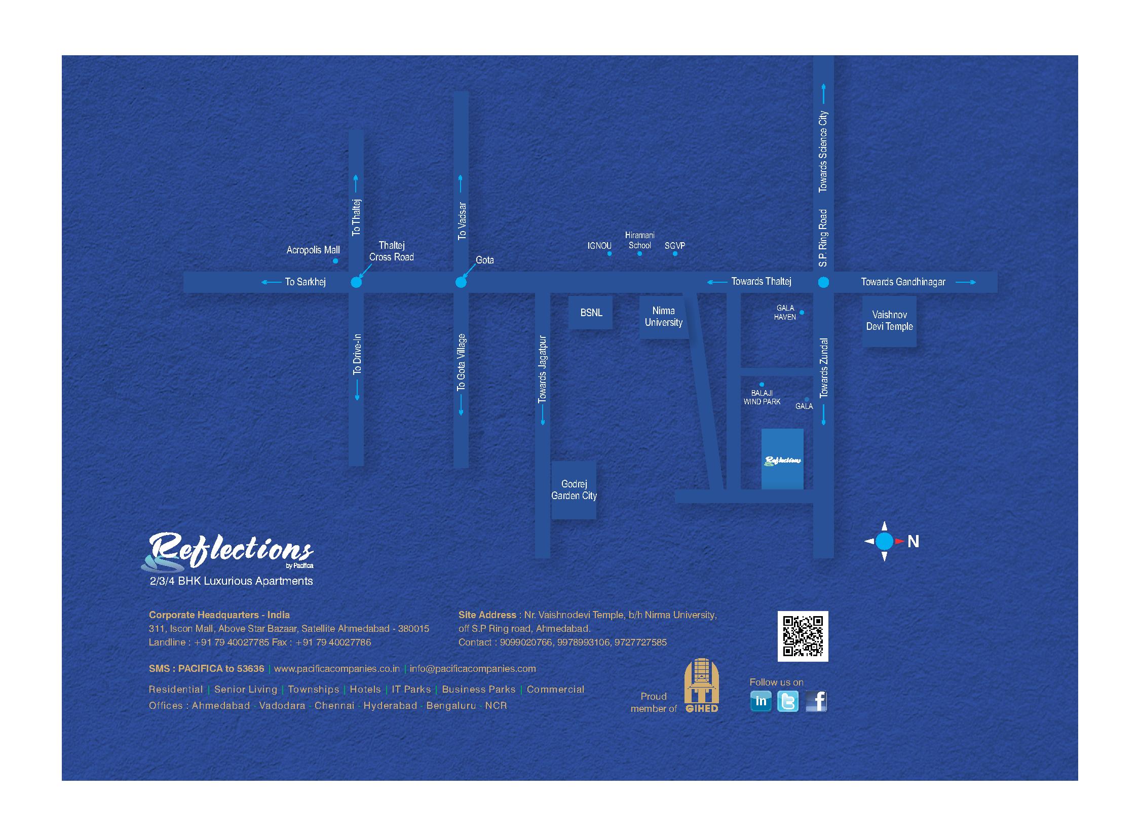Pacifica Reflections Location Map Image