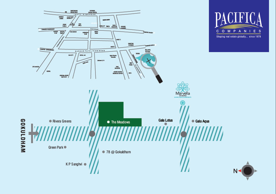 Pacifica Marvella Location Map Image