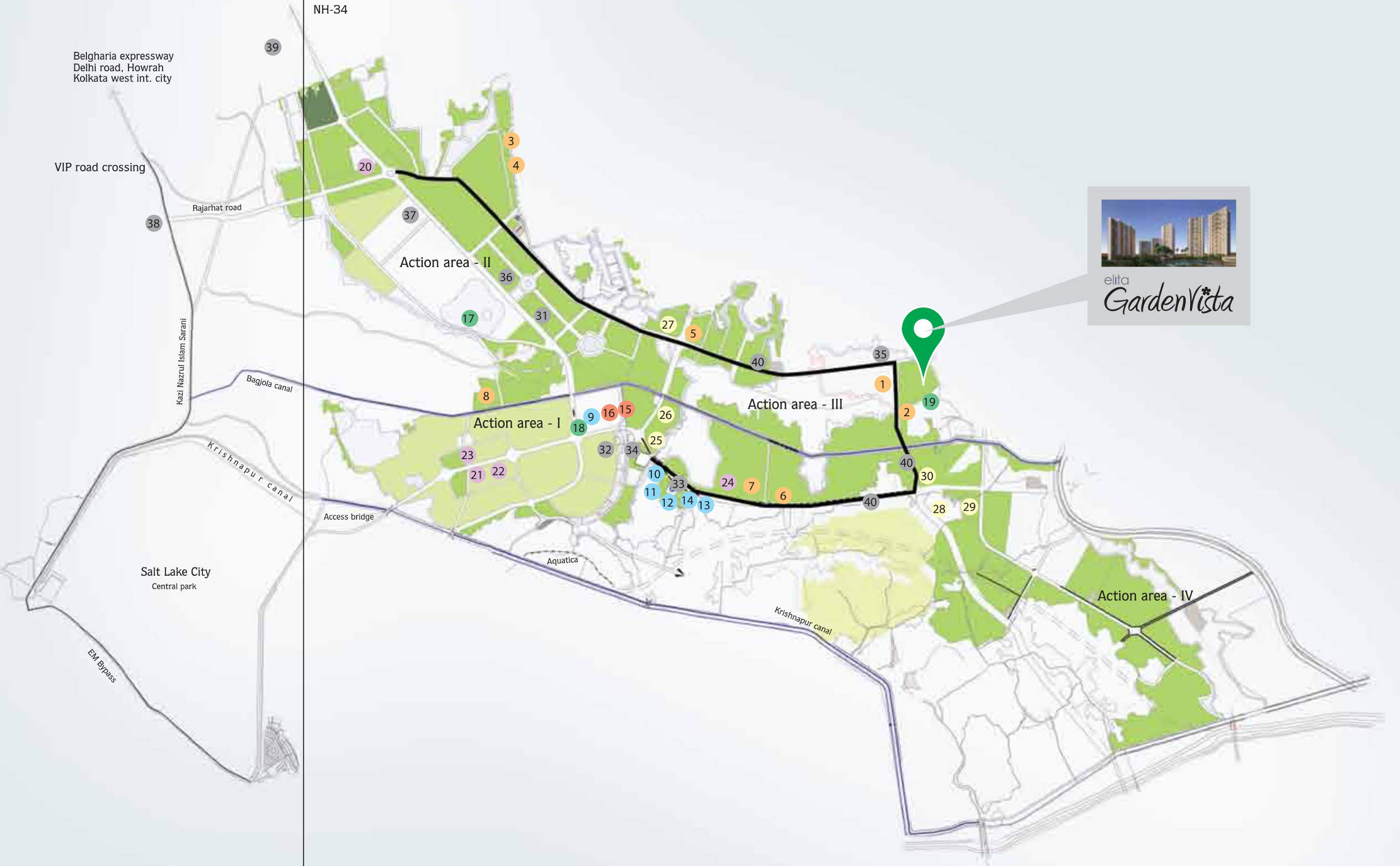 Elita Garden Vista Phase 2 Location Map Image