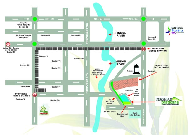 Morpheus Pratiksha Location Map Image