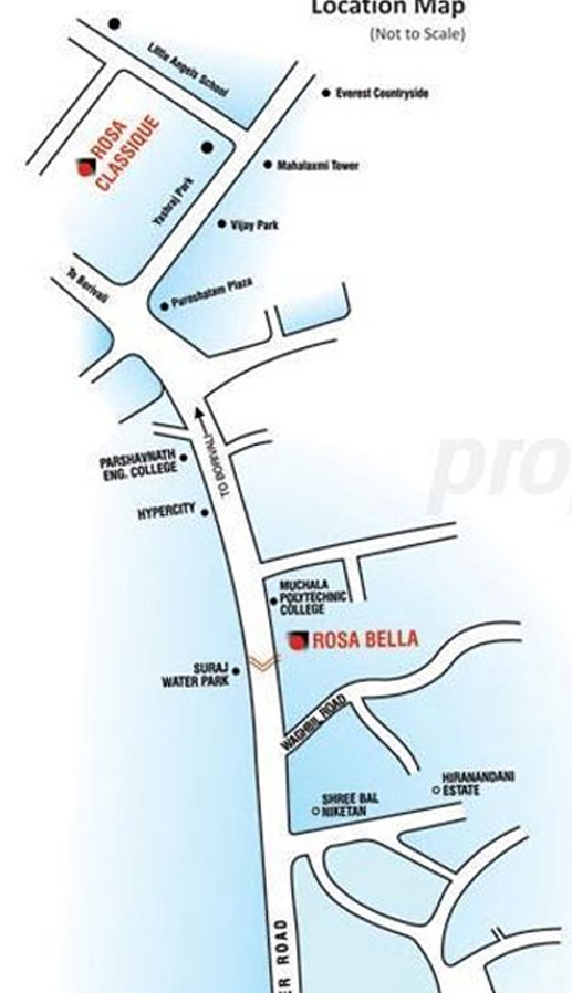 Rosa bella Location Map Image
