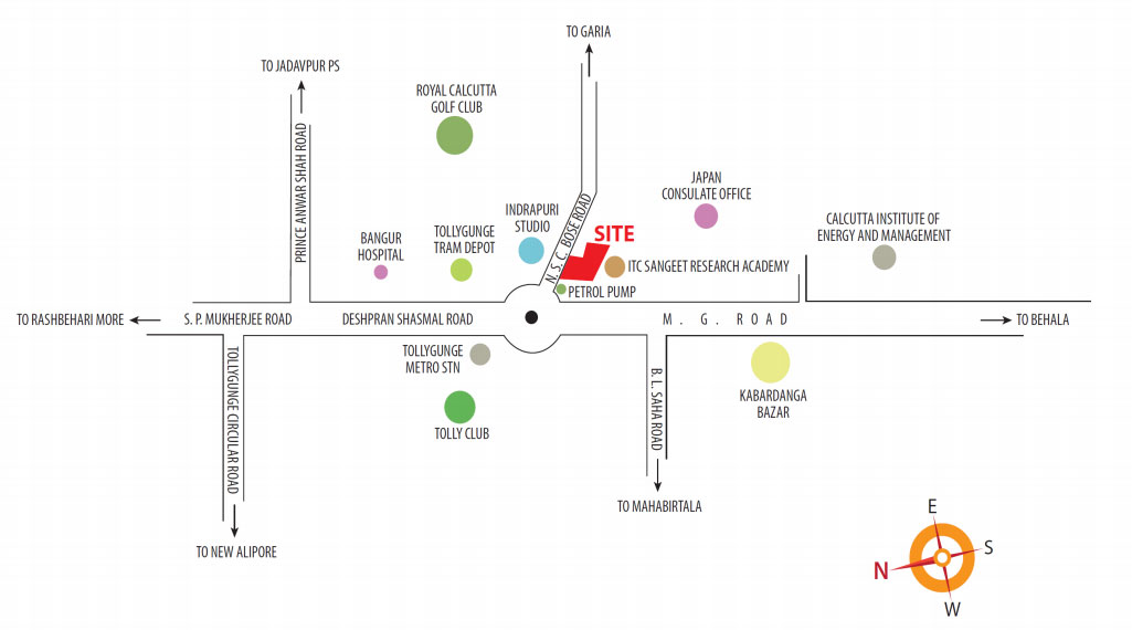 Mani Tolly Towers Location Map Image