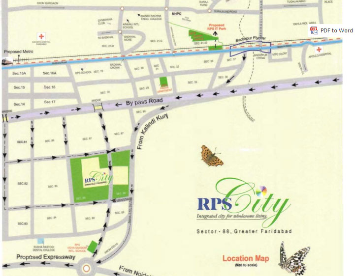 RPS Palms Location Map Image