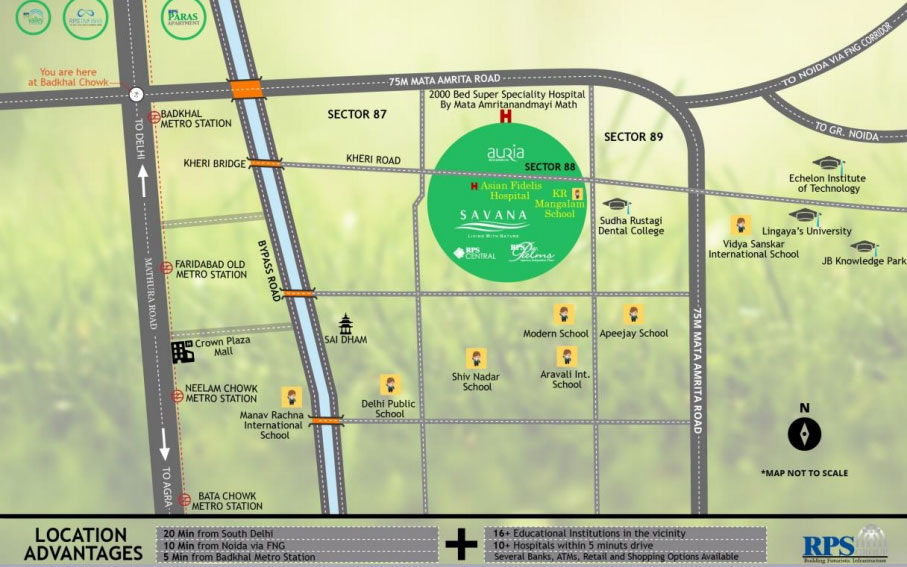 RPS Savana Location Map Image