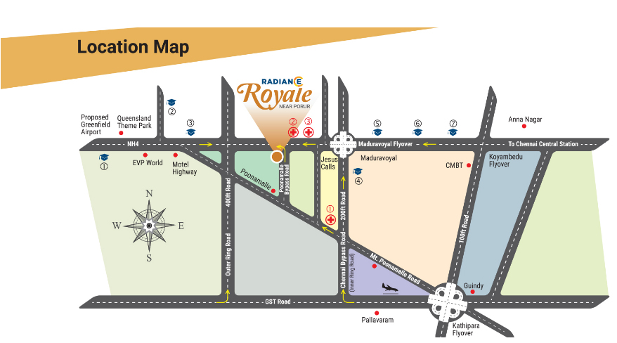 Radiance Royale Location Map Image