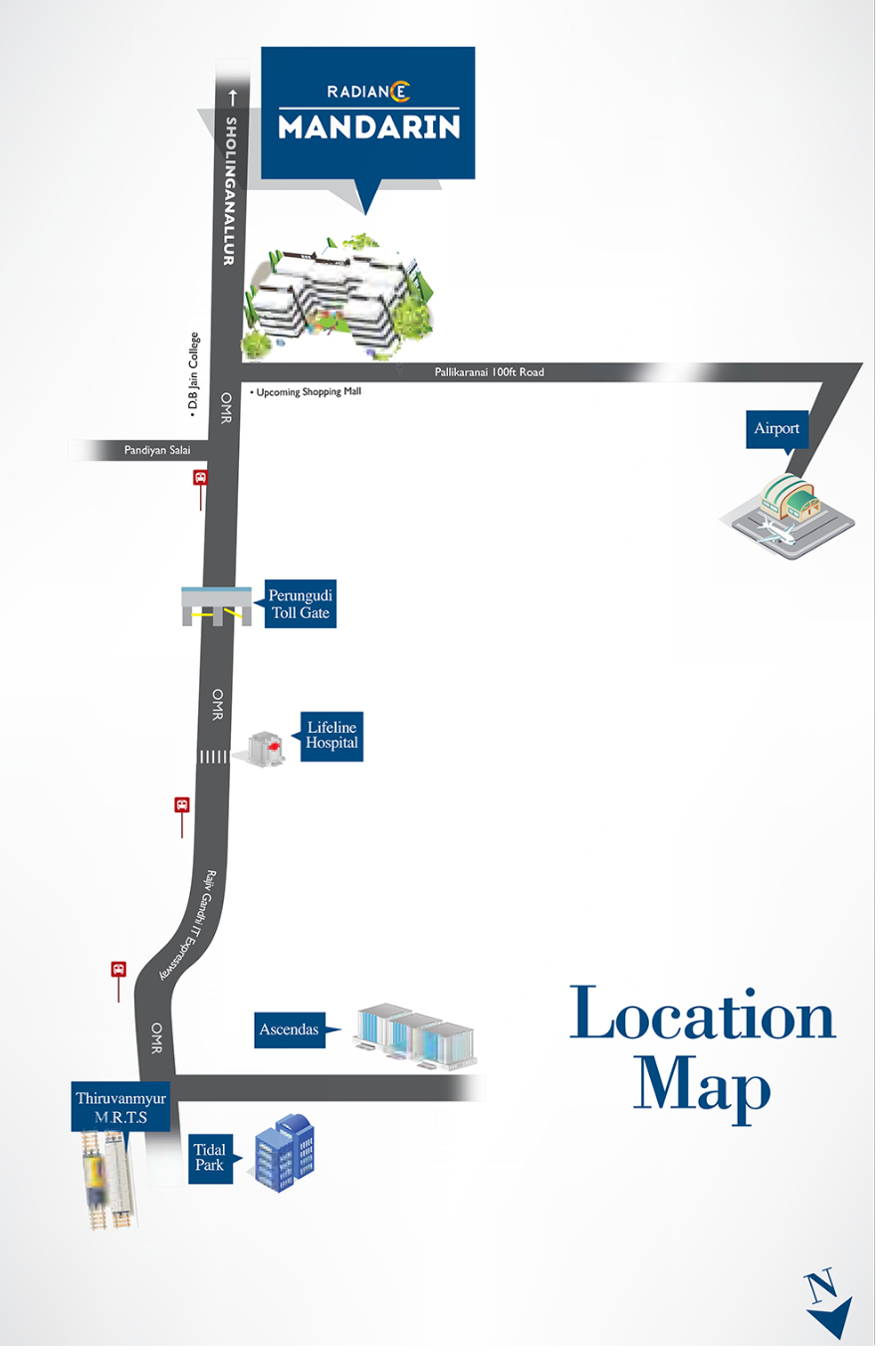 Radiance Mandarin Location Map Image