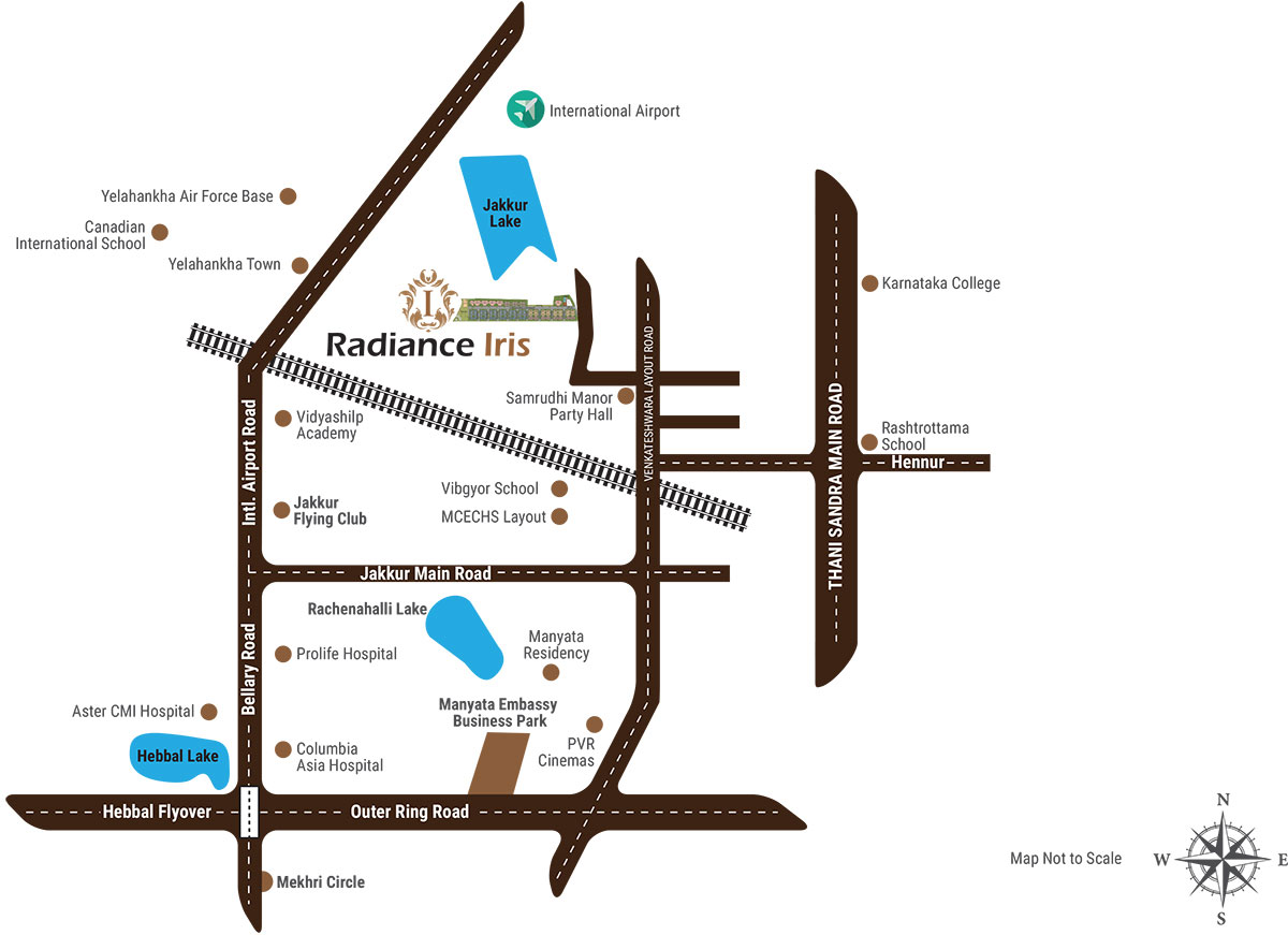 Radiance Iris Location Map Image