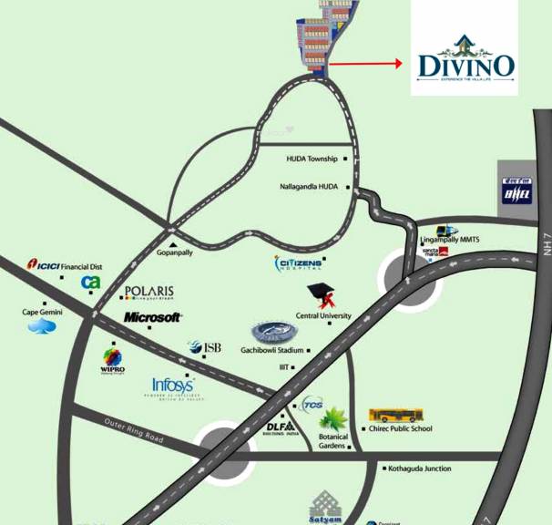 Indis Divino Location Map Image