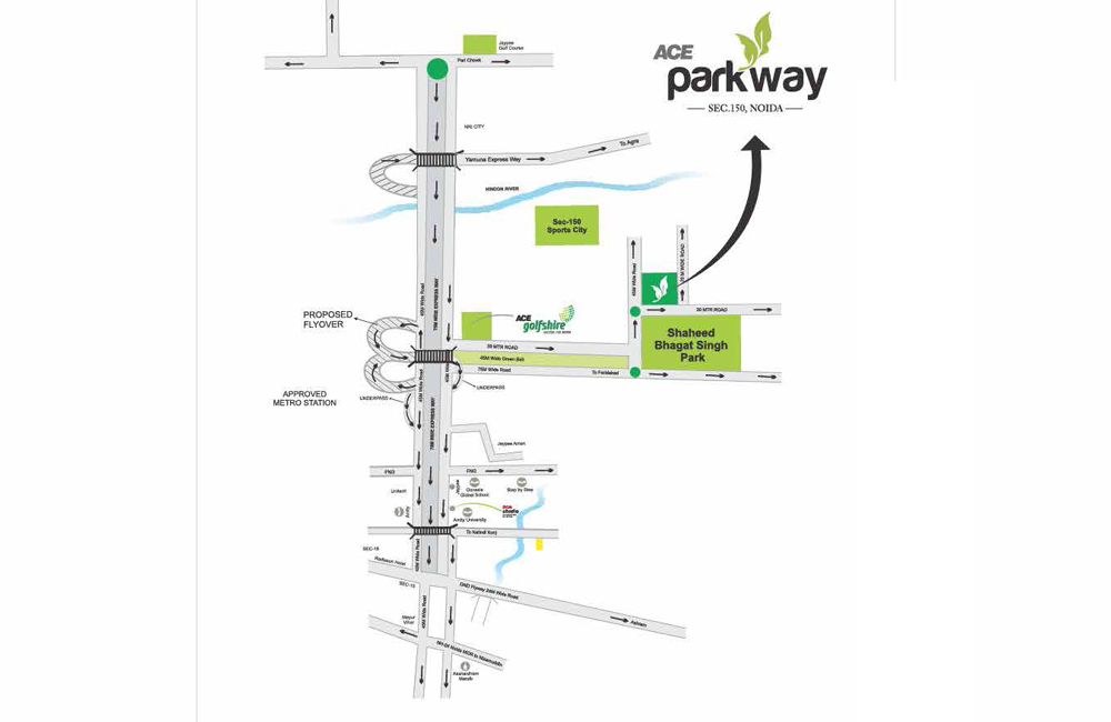 Ace Parkway Location Map Image