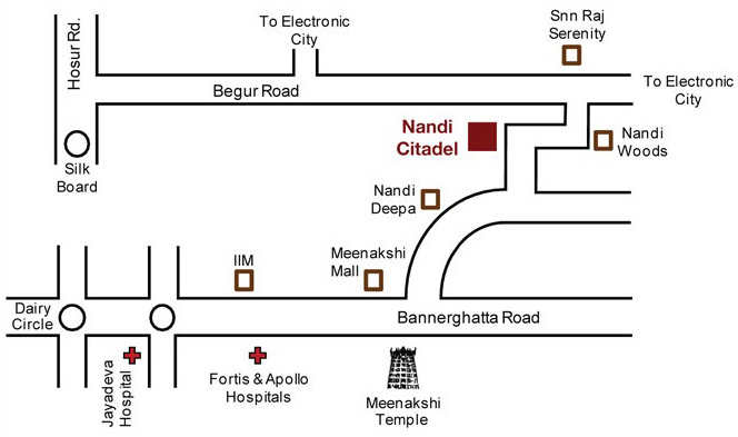 Nandi Citadel Location Map Image