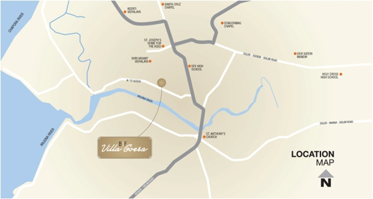B&F Villa Goesa Location Map Image