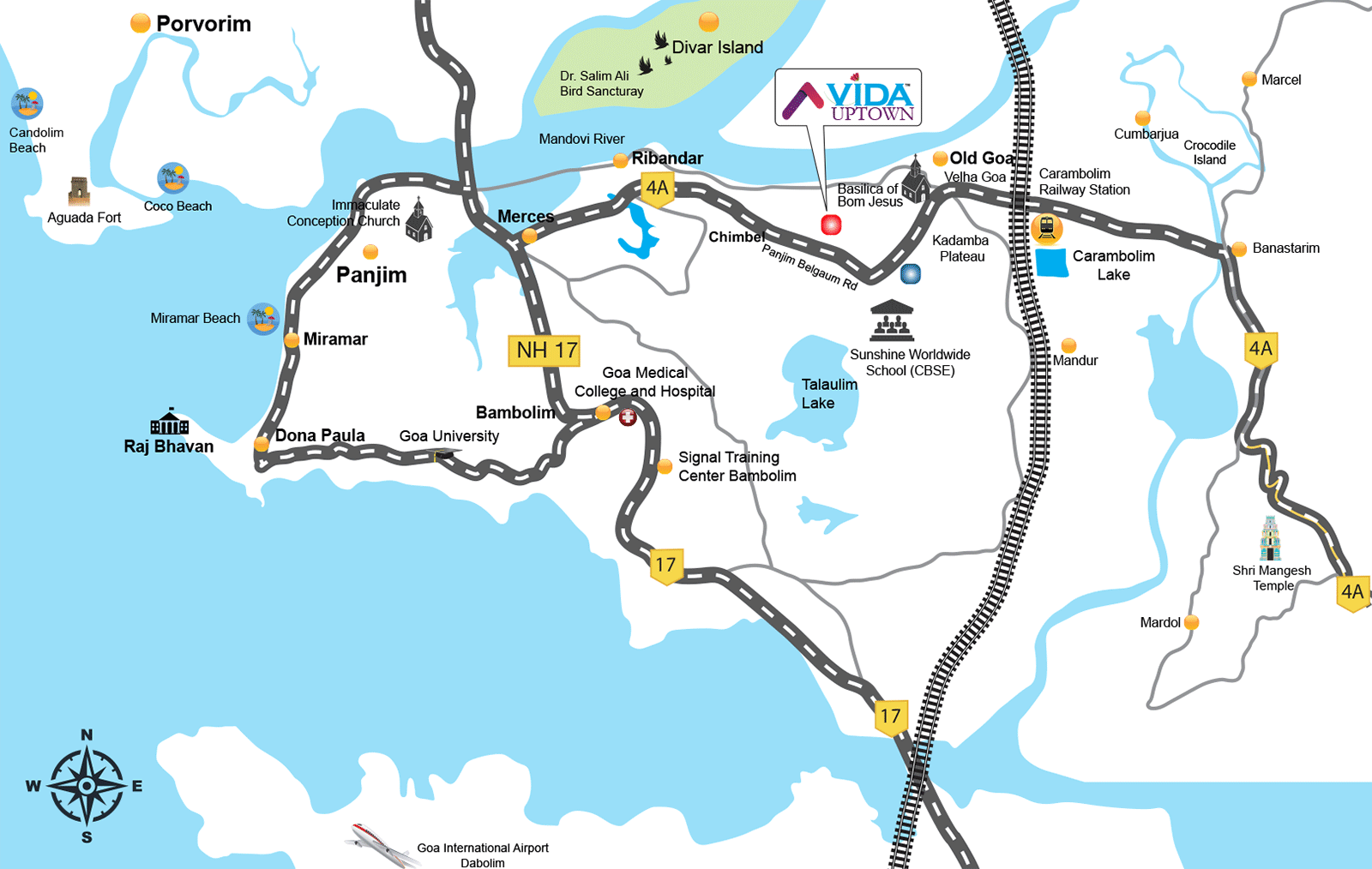Expat Vida Uptown Location Map Image