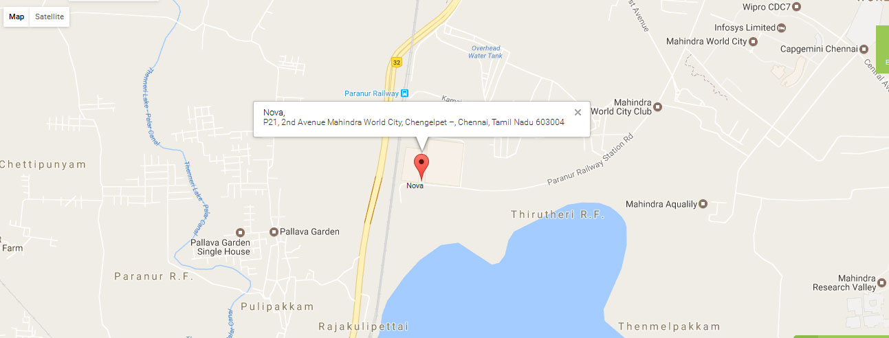 Mahindra World City Nova Location Map Image