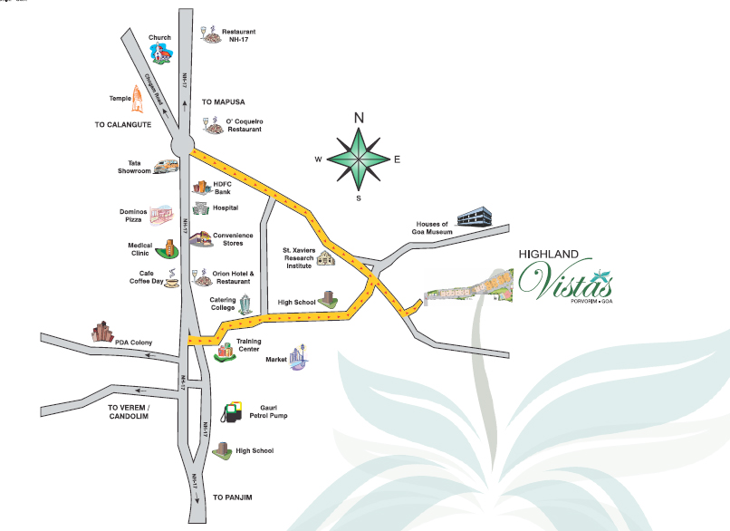 Highland Vistas Location Map Image