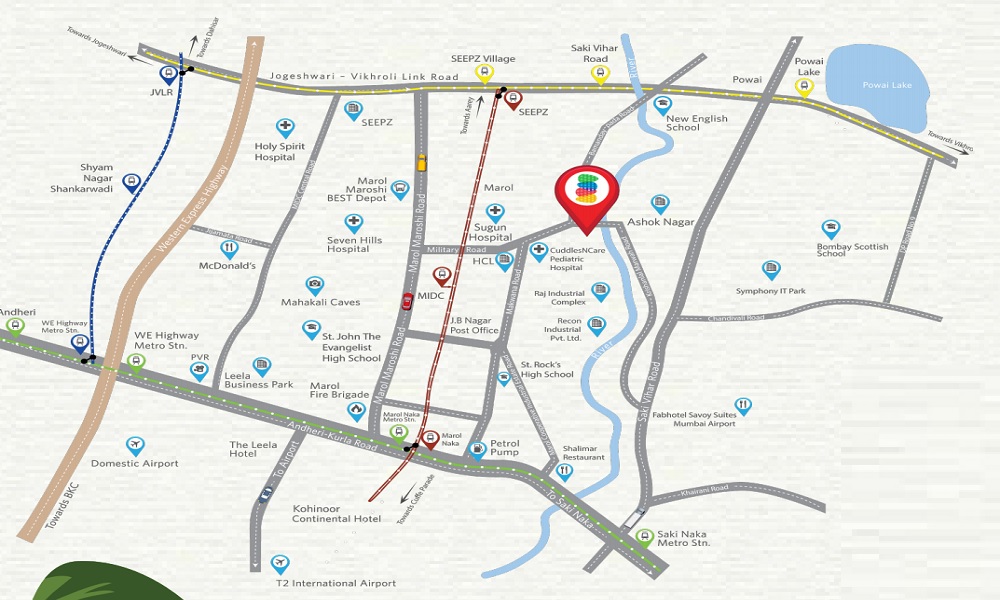 Naman Premier Location Map Image