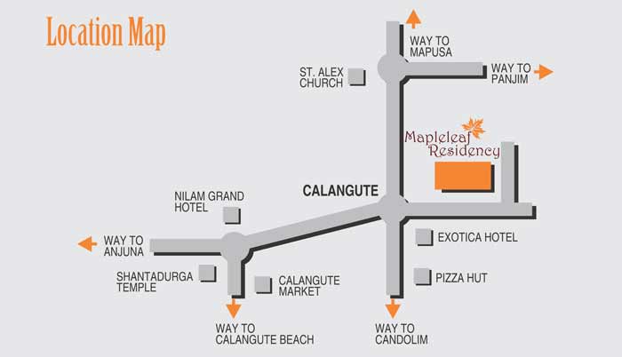 Maple Leaf Residency Location Map Image