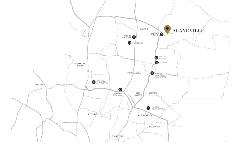Alanoville Location Map Image