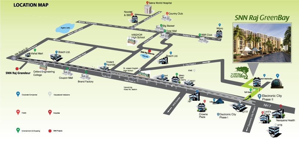 SNN Raj Greenbay Location Map Image