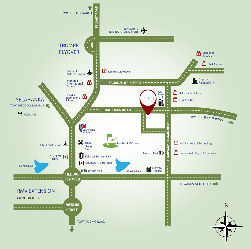 Mahaveer Cygnet Location Map Image
