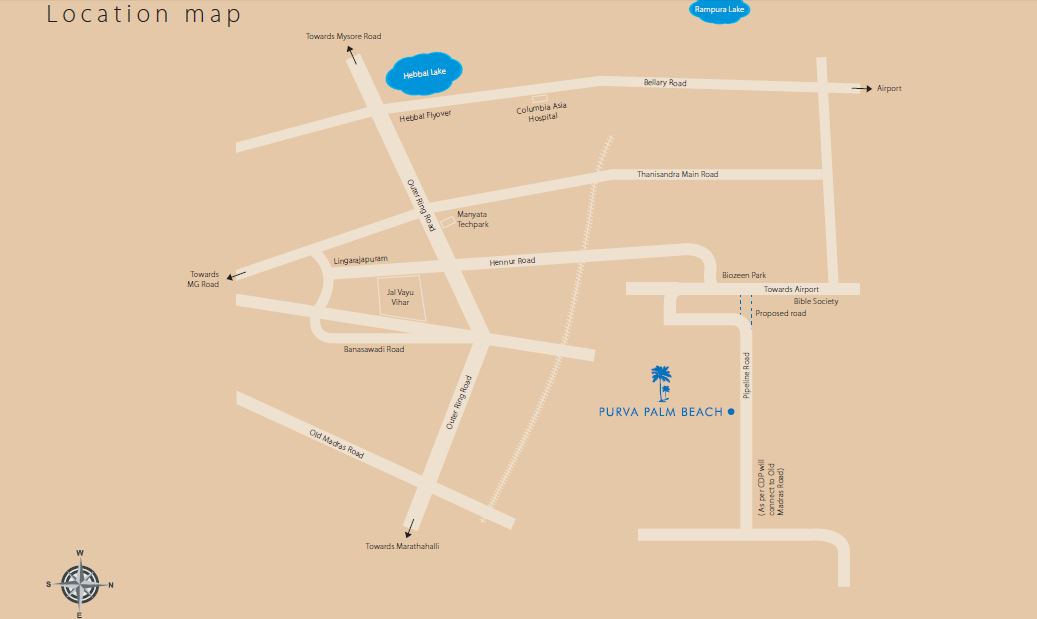 Purva Northern Waves Location Map Image
