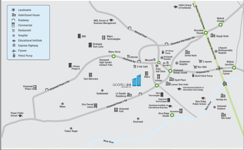 Godrej 24 Location Map Image