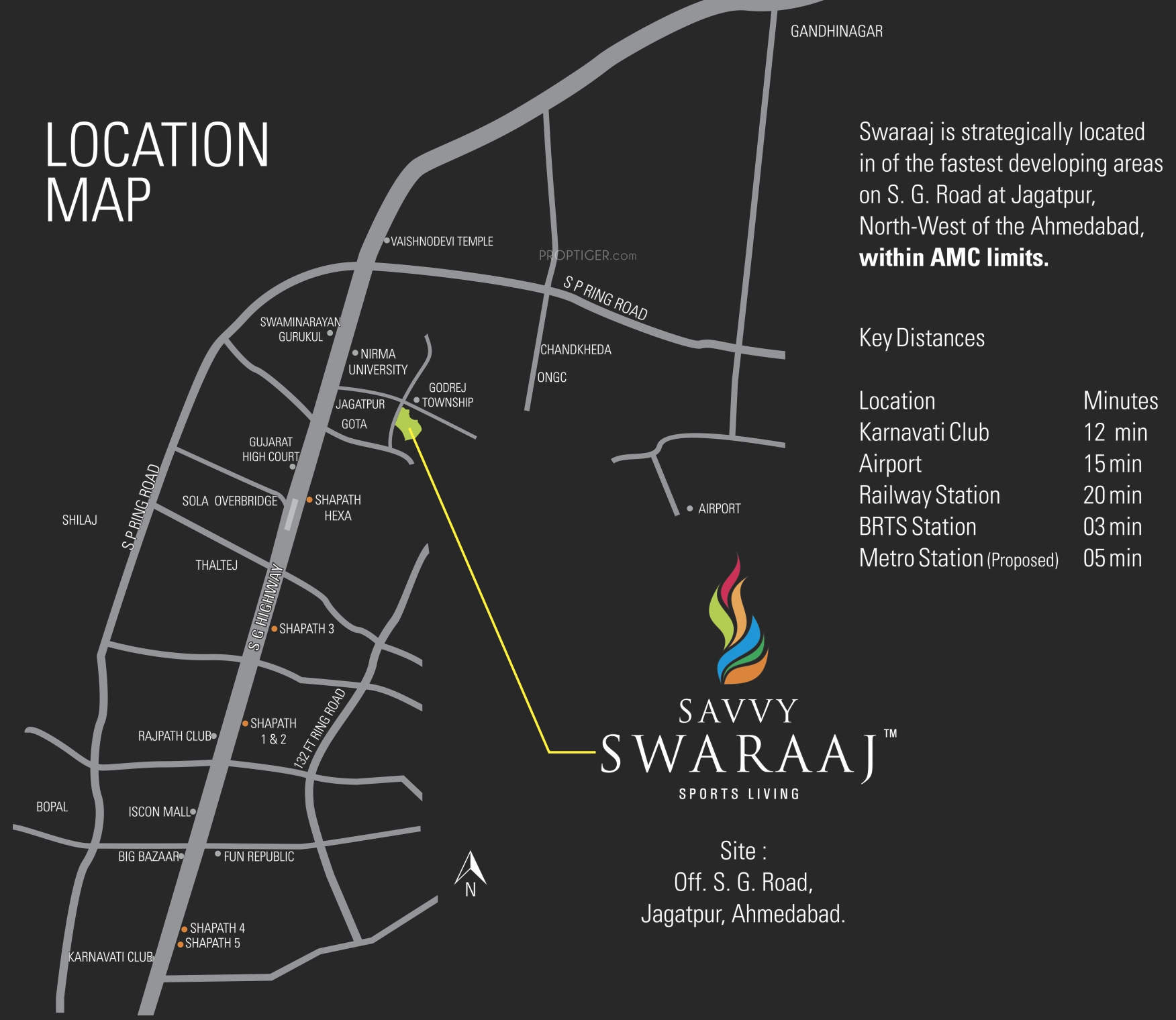 Savvy Swaraaj Location Map Image