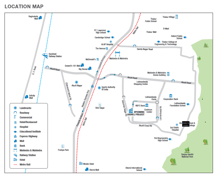 Godrej Tranquil Location Map Image