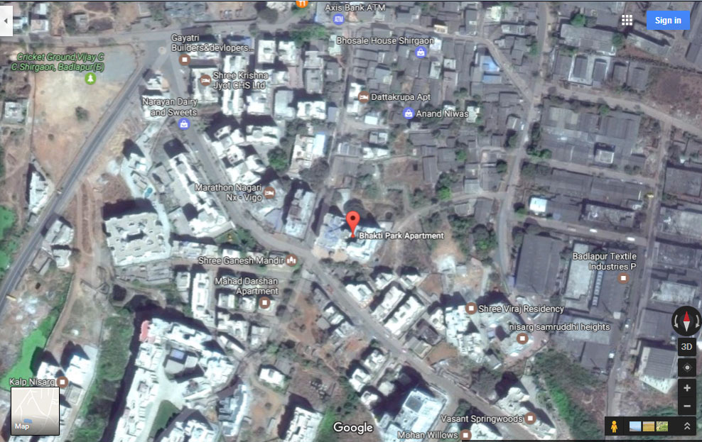 Bhakti Park Location Map Image
