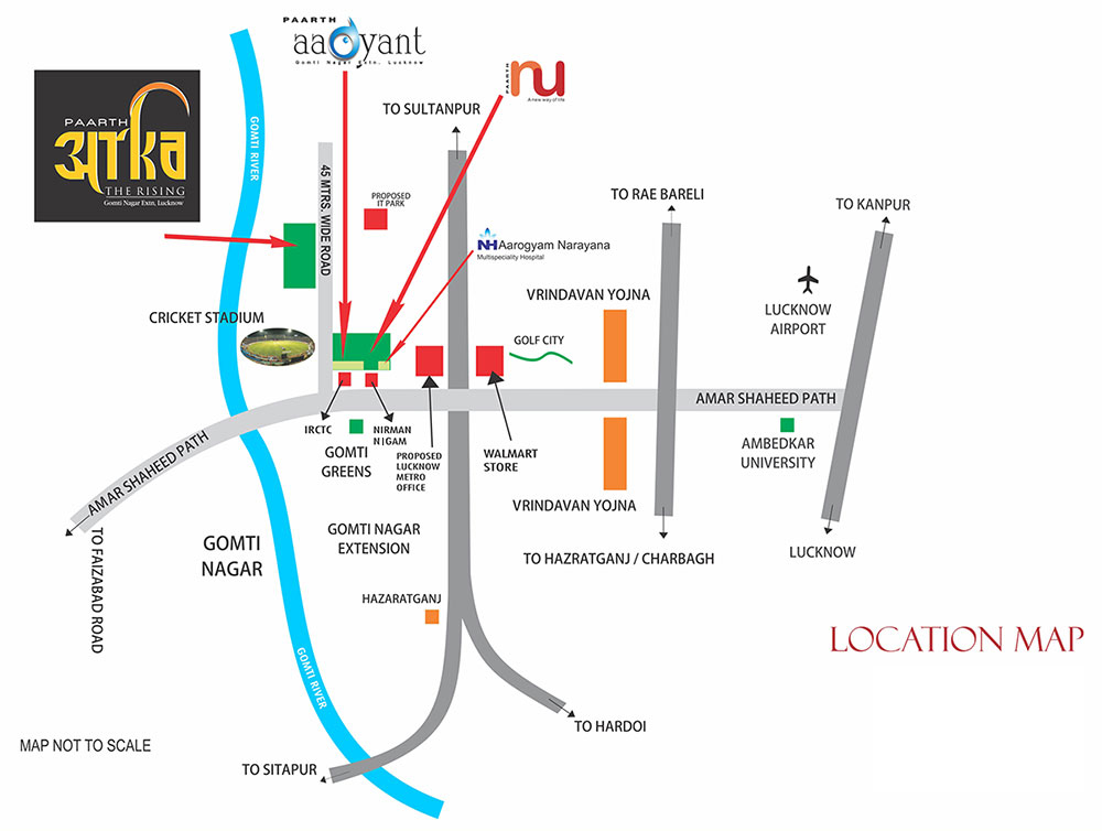 Paarth Aadyant Location Map Image