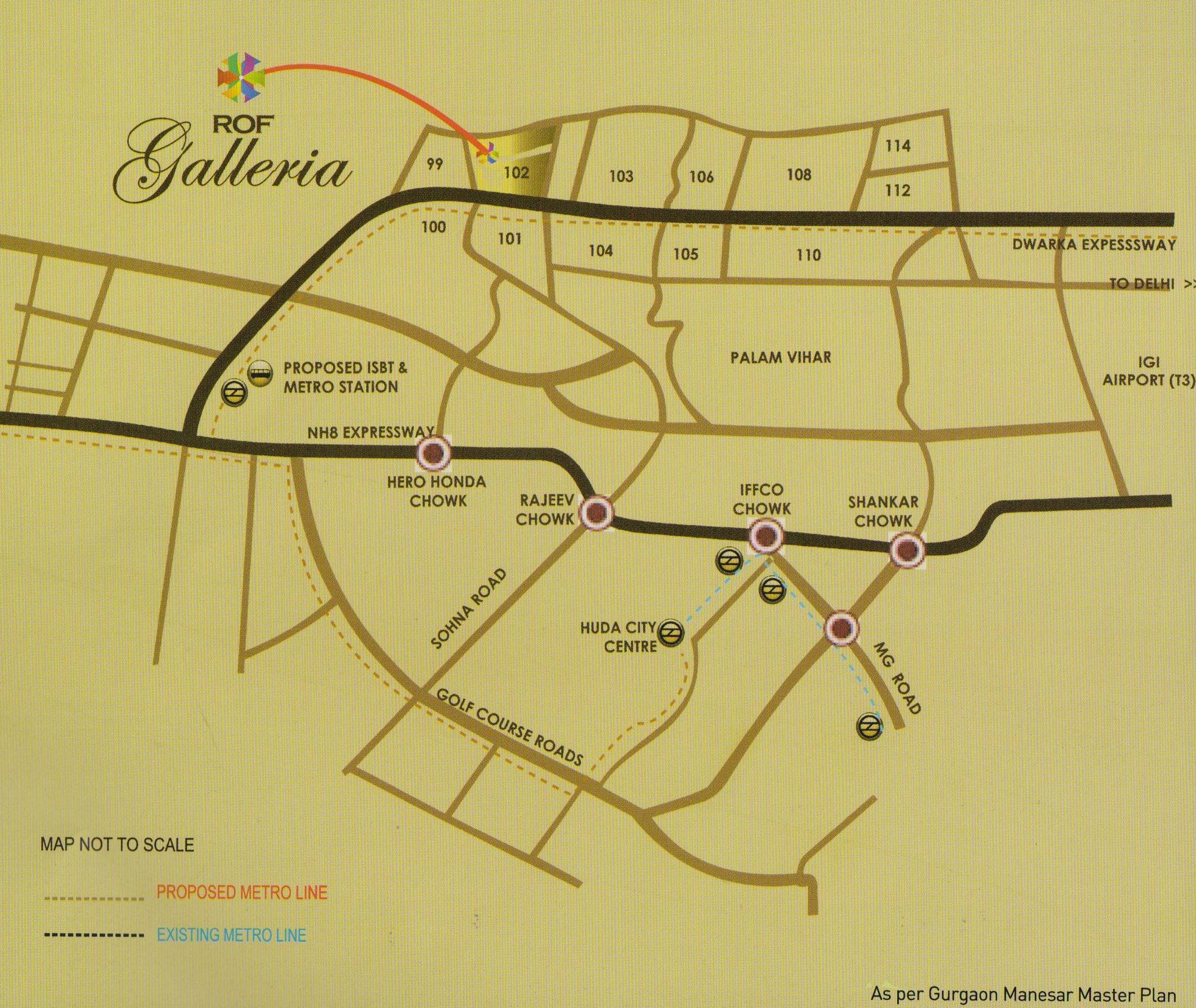 ROF Galleria Location Map Image