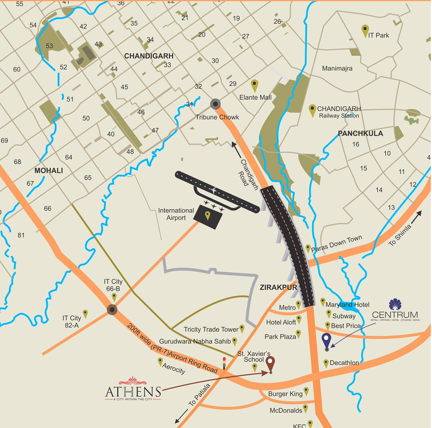GBP Athens Location Map Image